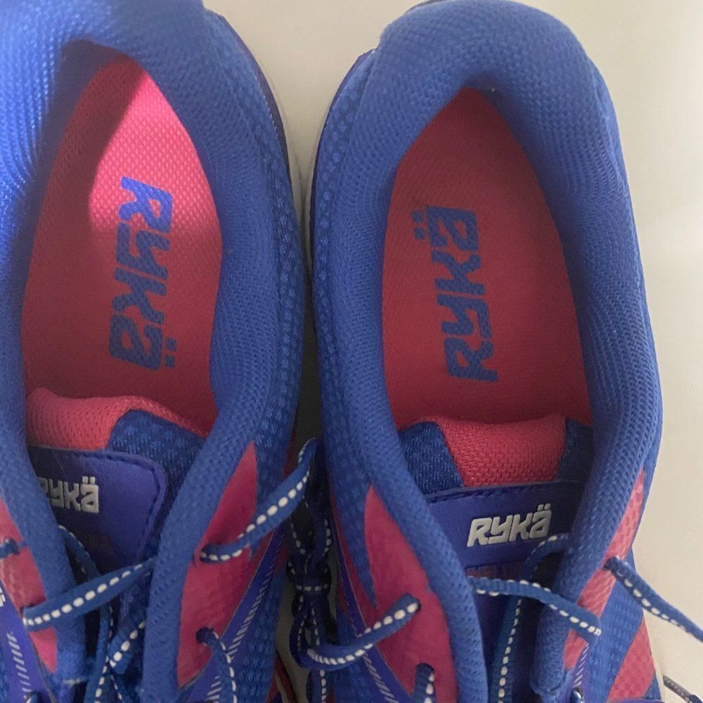 Ryka Womans blue/pink gym shoes - Picture 3 of 5
